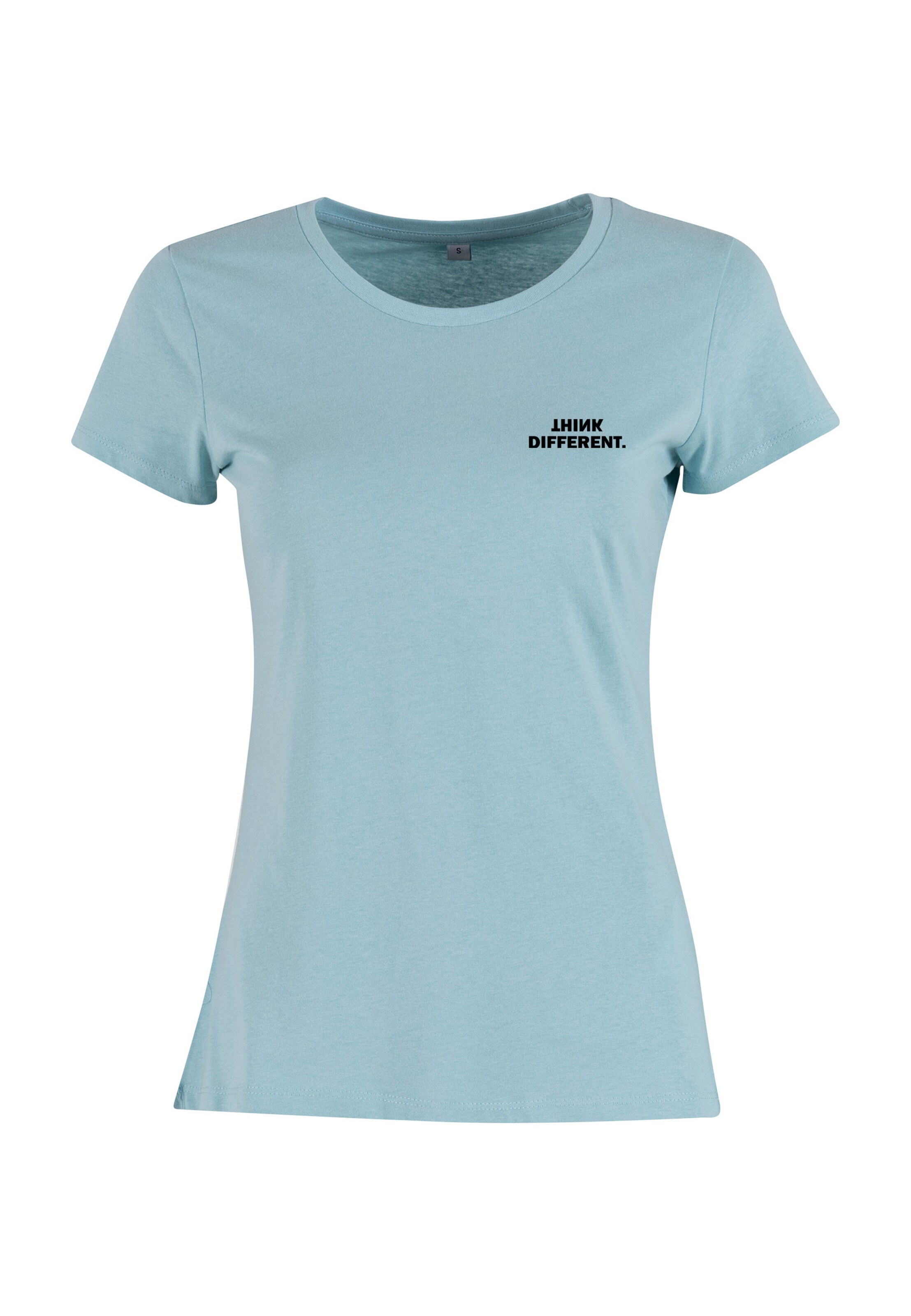 Urban Classics Shirt 'Think Basic' in Blau: Vorderseite