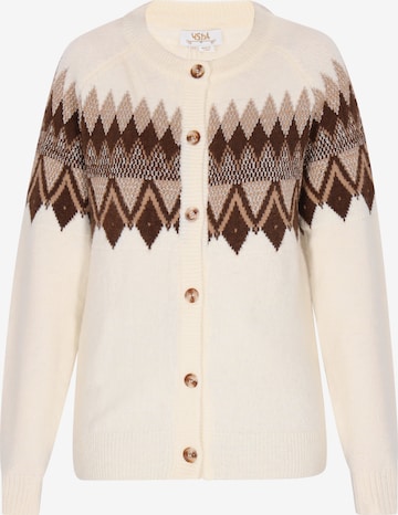 usha FESTIVAL Gebreid vest in Beige: voorkant