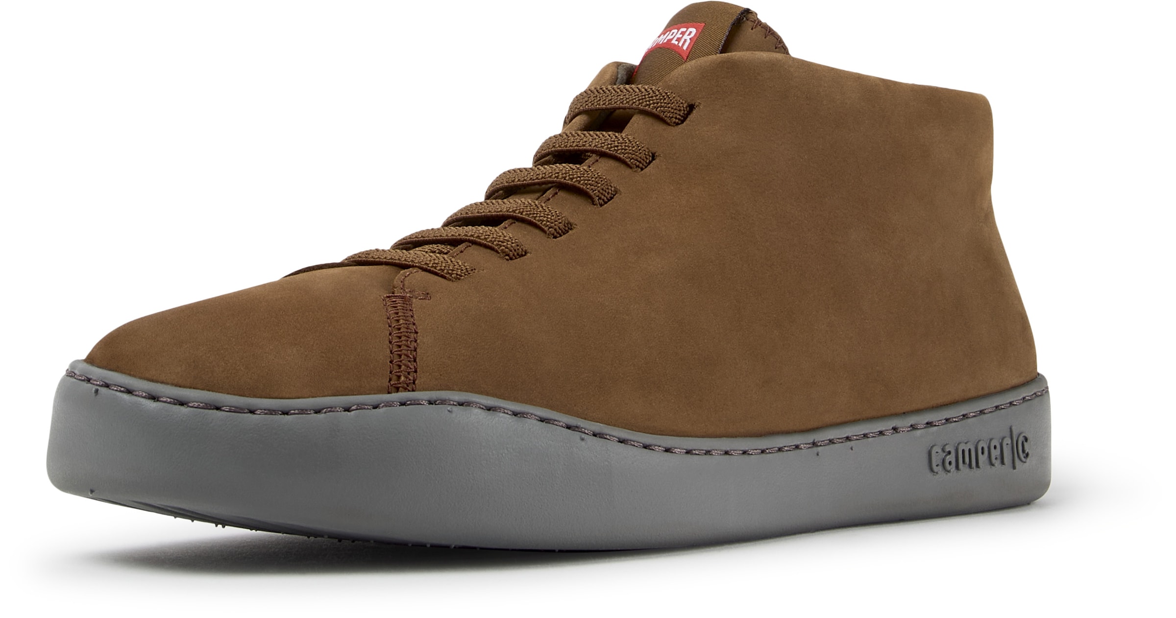 CAMPER Sneakers hoog ' Peu Touring ' in Bruin: voorkant