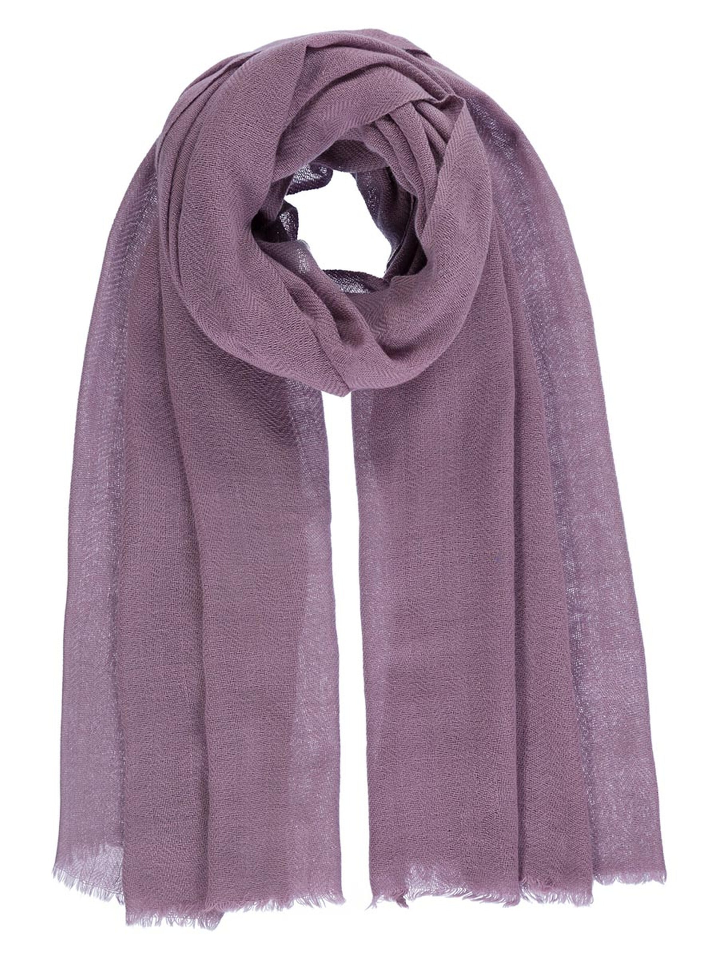 Passigatti Wrap 'Weicher Schal mit Wolle und Kaschmir' in Purple: front