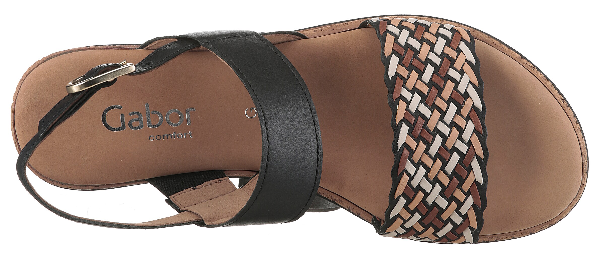 GABOR Sandale in Schwarz