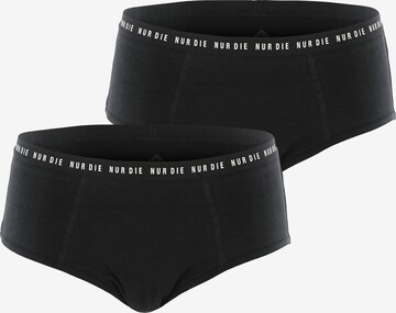 Nur Die Boyshorts 'Alles Geregelt Panty Set Tag + Nacht' in Black: front