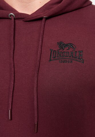 LONSDALE Mikina 'Talmine' – červená