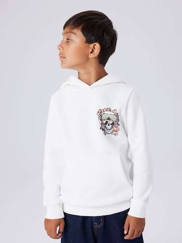 Sweat 'NKMBastian' NAME IT en blanc : devant