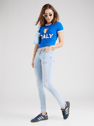 ONLY Skinny Jeans 'CORAL' in Blauw