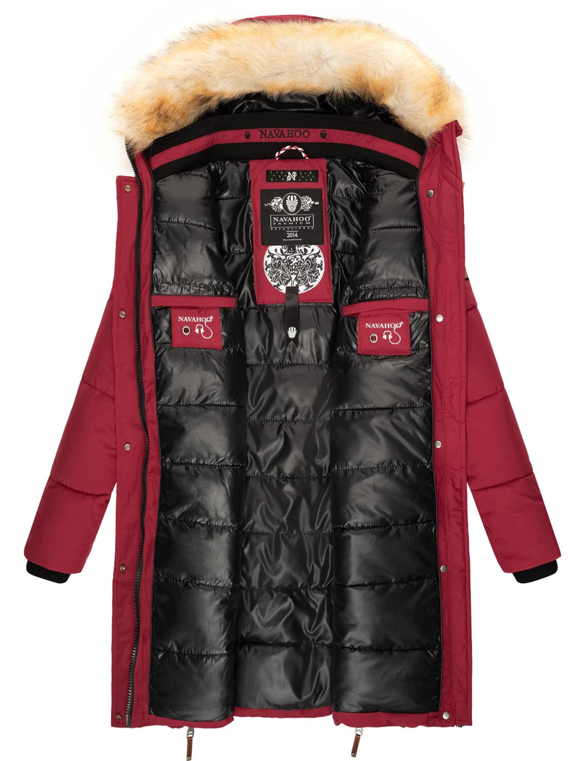 NAVAHOO Winter coat 'Halina' in Red