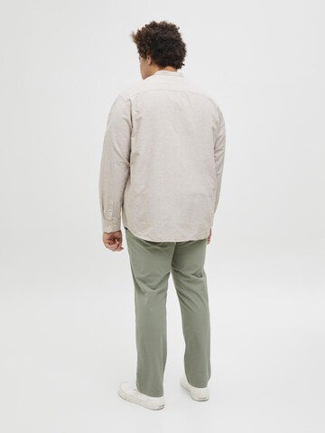 Jack & Jones Plus Slimfit Lærredsbukser i grøn