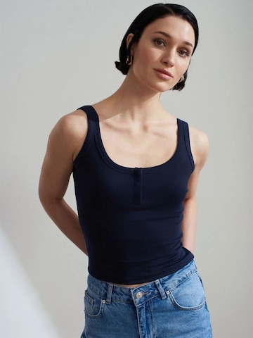 Camicia da donna di Dilvin in blu: frontale
