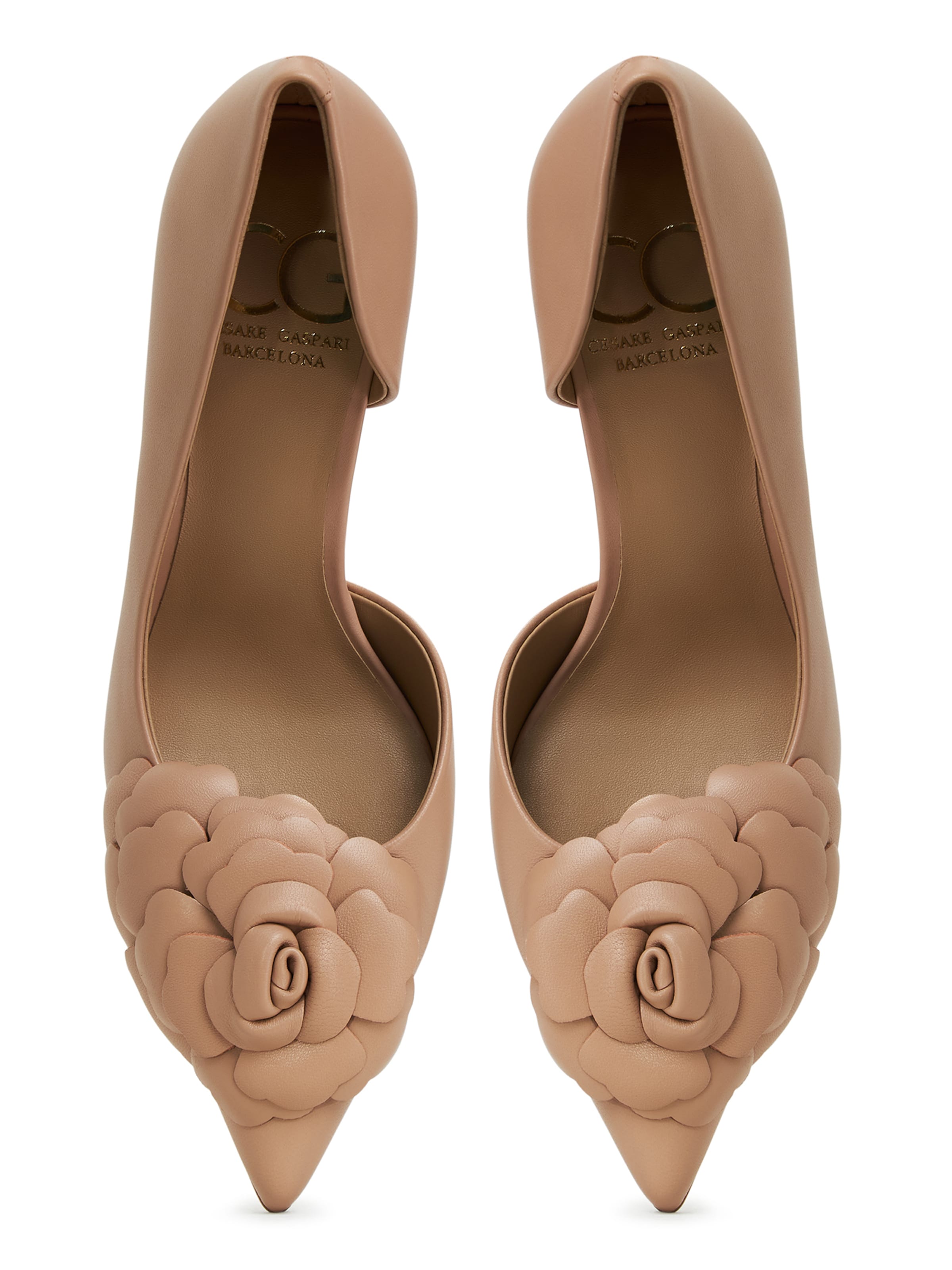 Escarpins CESARE GASPARI en beige