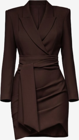 Robes en maille Ombre en marron : devant