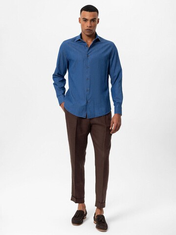 Antioch Regular fit Button Up Shirt in Blue