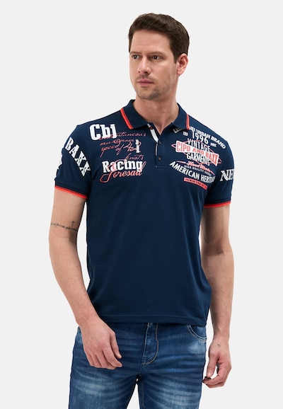 CIPO & BAXX Shirt in Navy / Orange red / Light red / White, Item view