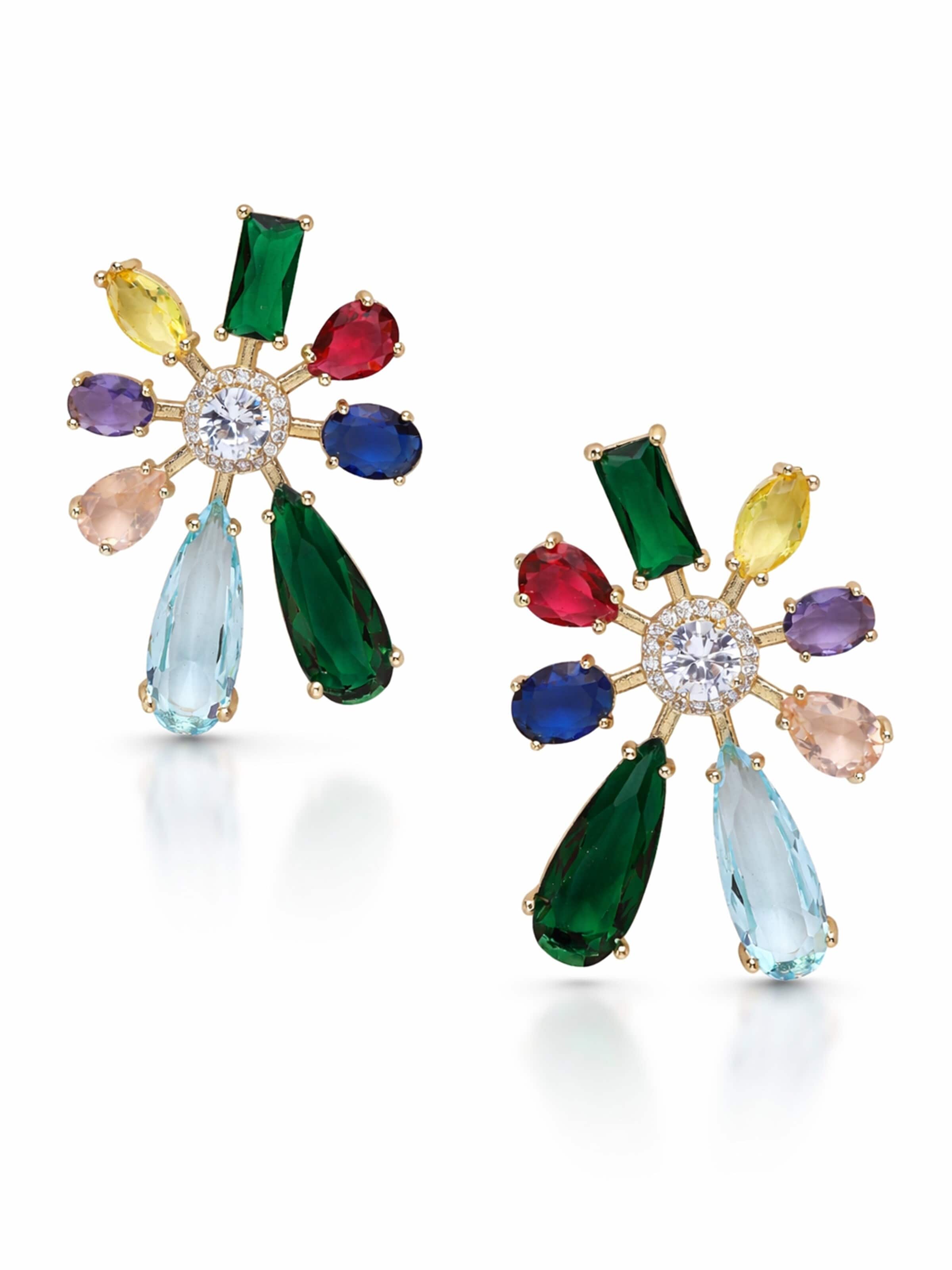 AVANT-GARDE PARIS Boucles d'oreilles 'Norvessa' en One Size en mélange de couleurs, Vue avec produit