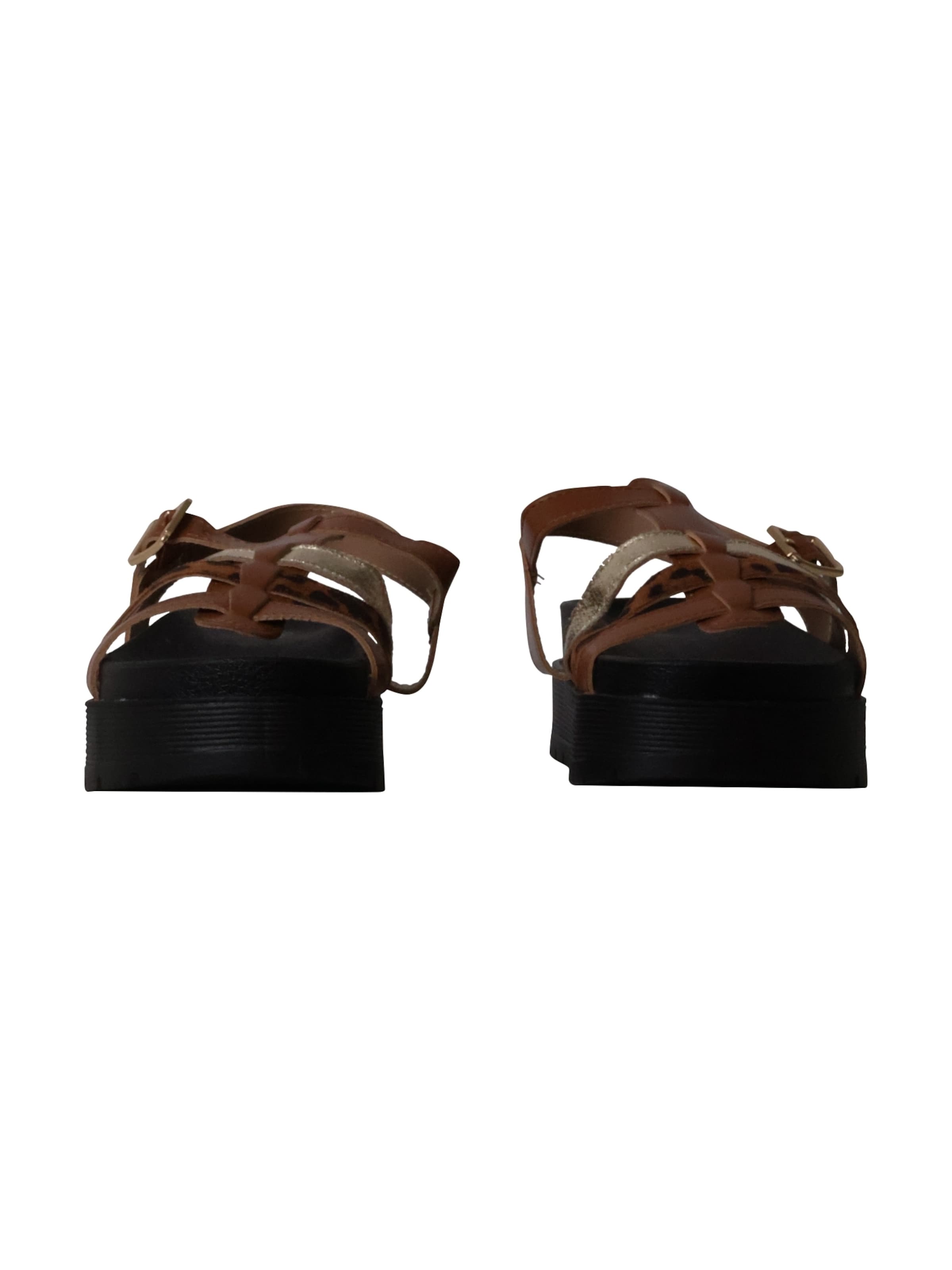Sandales 'Flache Riemchensandalen von Joalice Paris' Super Mode en marron