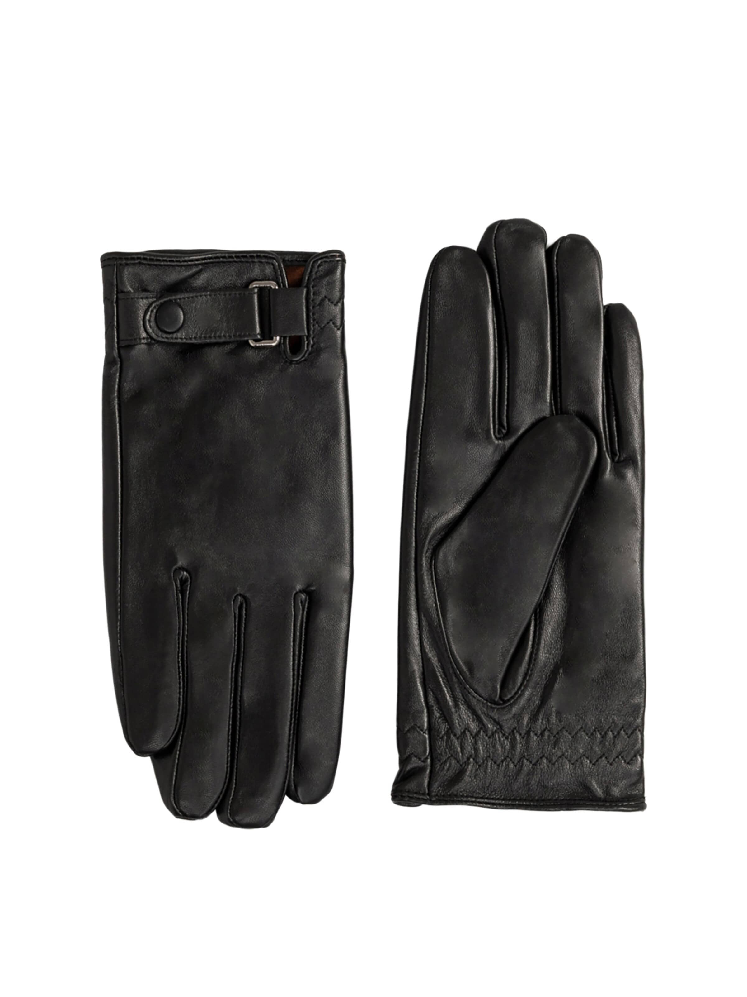 L'Arte Milano Fingerhandschuhe‌‌‌‌‌‌‌ in Schwarz: Vorderseite