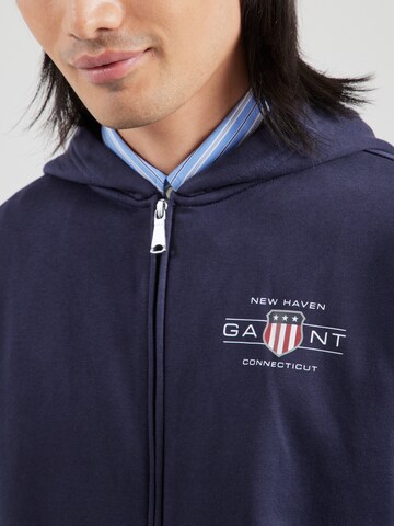 GANT Zip-Up Hoodie in Blue