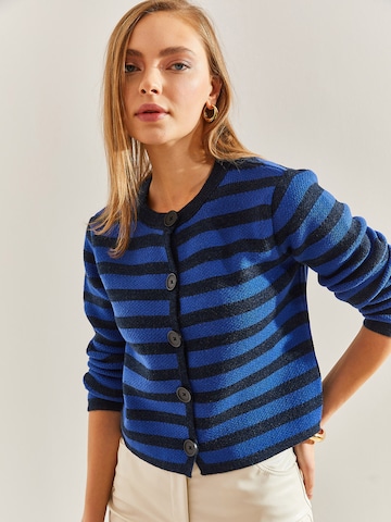 Bianco Lucci Gebreid vest in Blauw