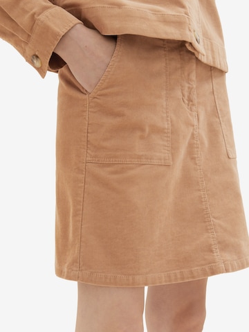 TOM TAILOR Skirt in Brown