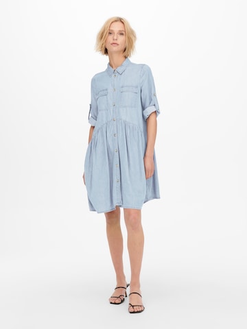 ONLY Shirt dress 'Chicago' in Blue