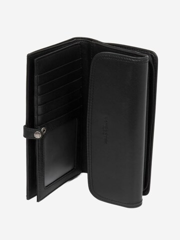 LANCASTER Paris Wallet 'Lancaster Compagnon porte chéquier Soft Vintage Noir' in Black