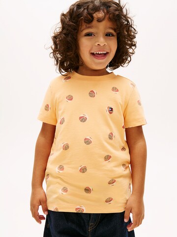 T-Shirt TOMMY HILFIGER en orange : devant