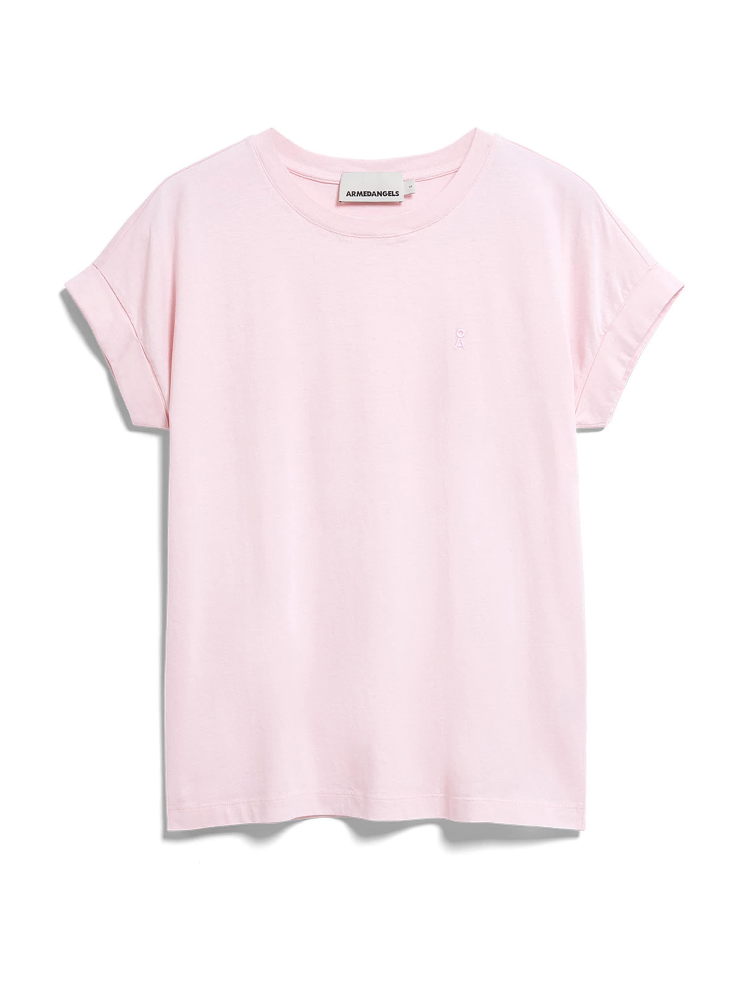 ARMEDANGELS Футболка 'IDAA' в Ярко-розовый: спереди