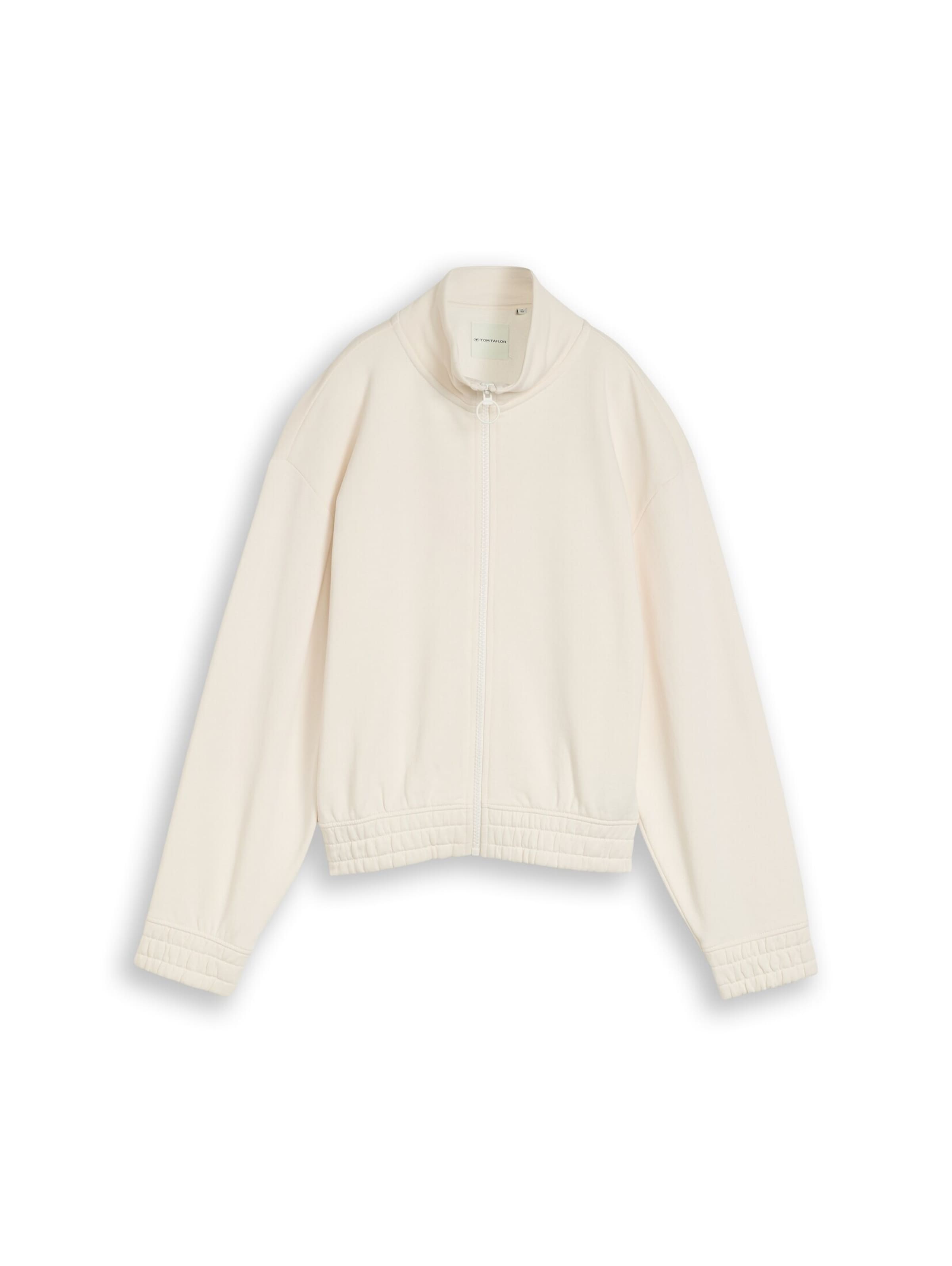 TOM TAILOR Veste de survêtement en blanc, Vue avec produit