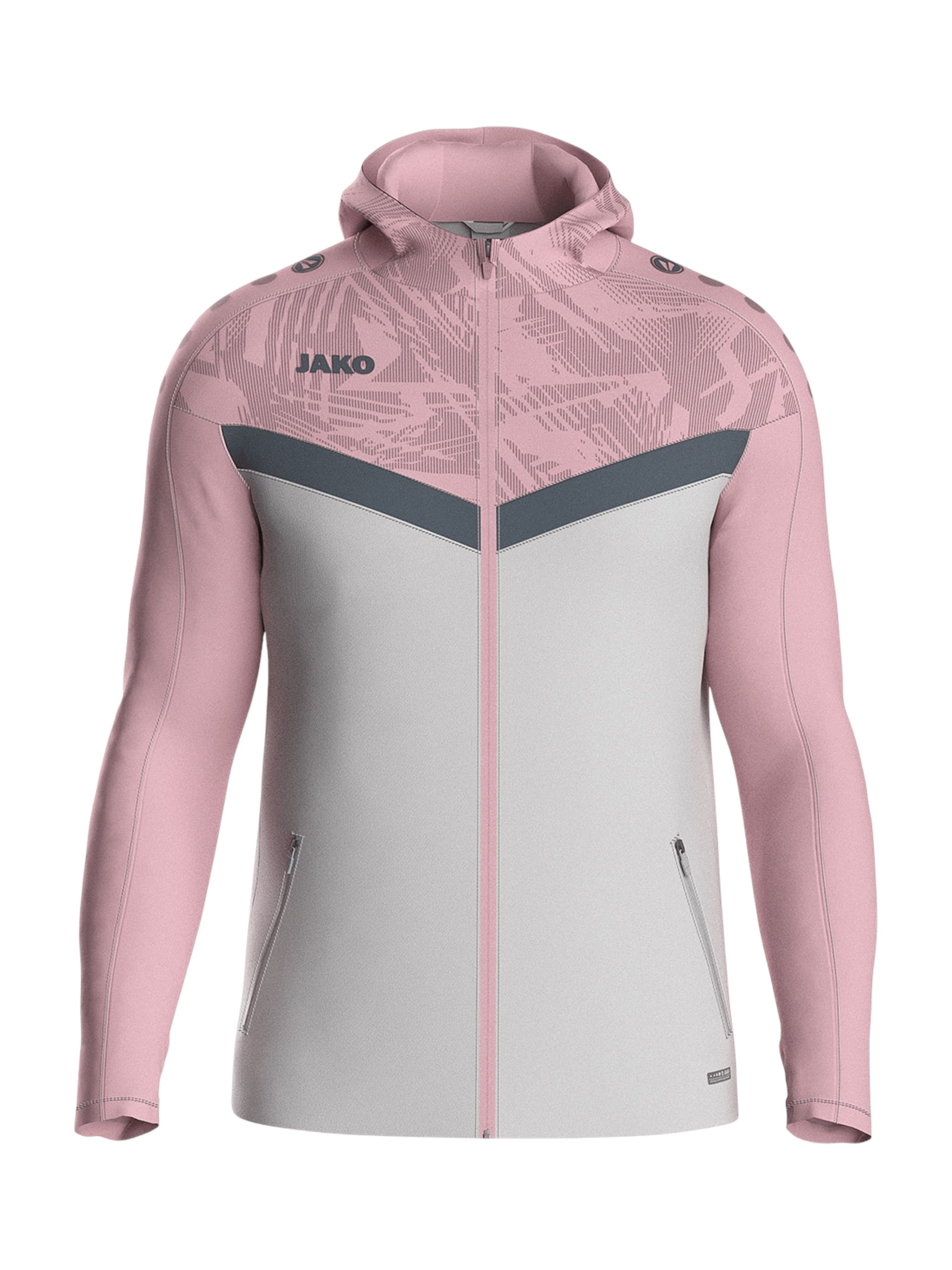 JAKO Sportjacke in Grau: Vorderseite
