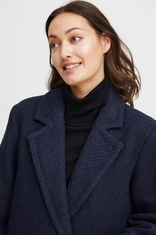 Fransa Winter Coat 'Palma' in Blue