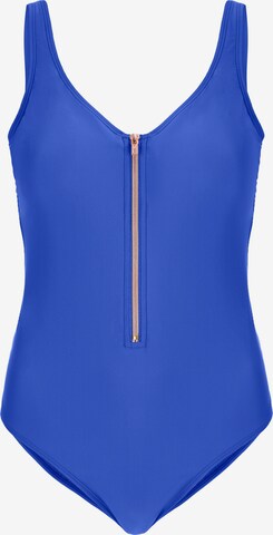 Marc & André Triangle Swimsuit in Blue: front