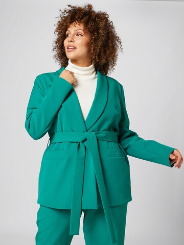 Guido Maria Kretschmer Curvy Blazer 'Charlotte' | zelena barva: sprednja stran