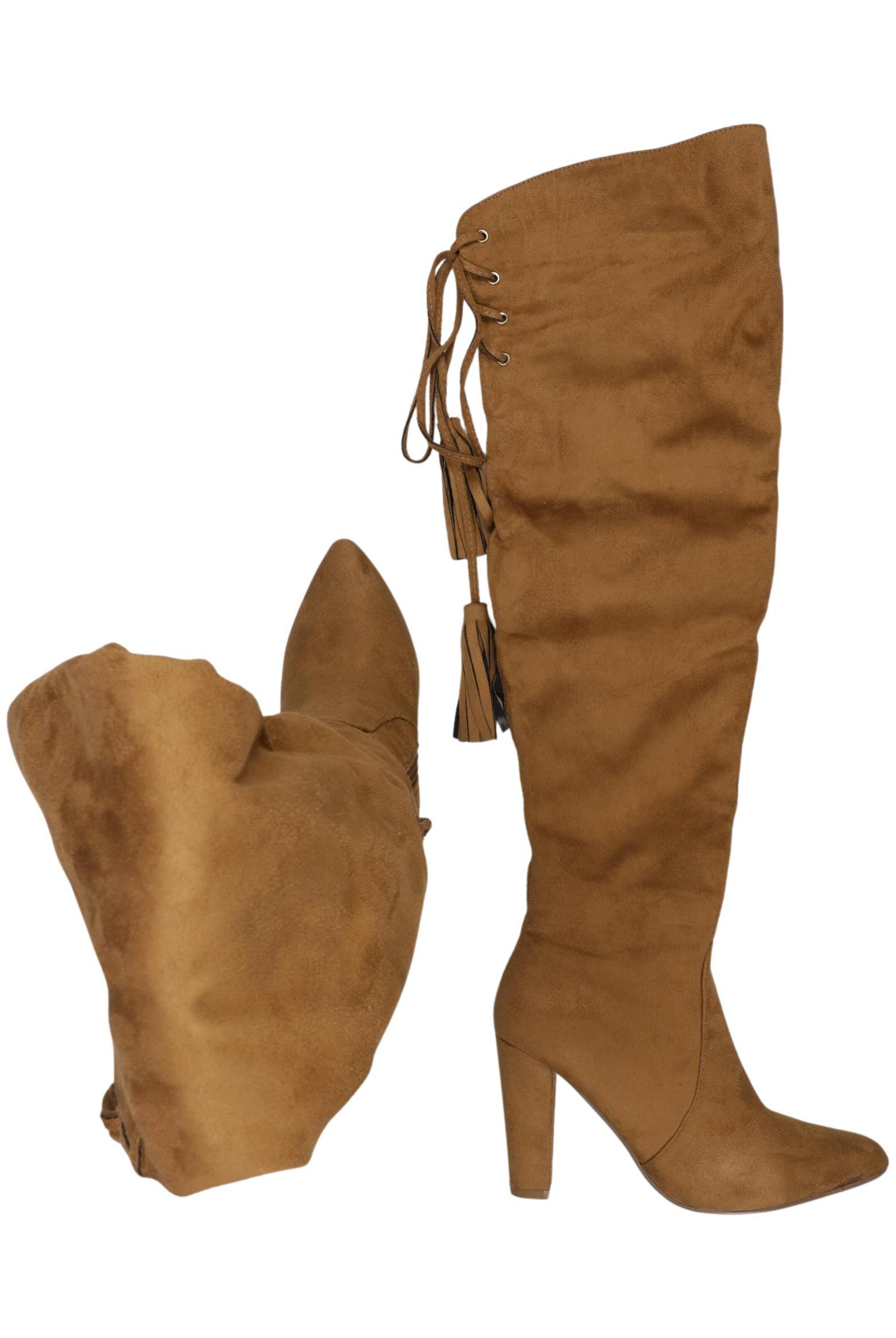Missguided Dress Boots in 36 in Brown: front