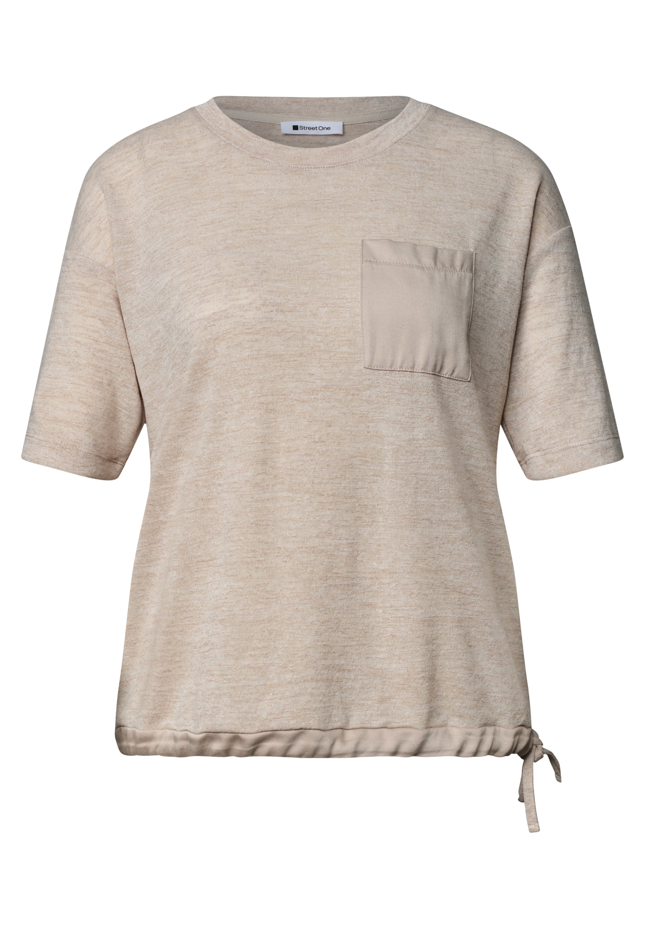 STREET ONE T-Shirt in Beige: Vorderseite