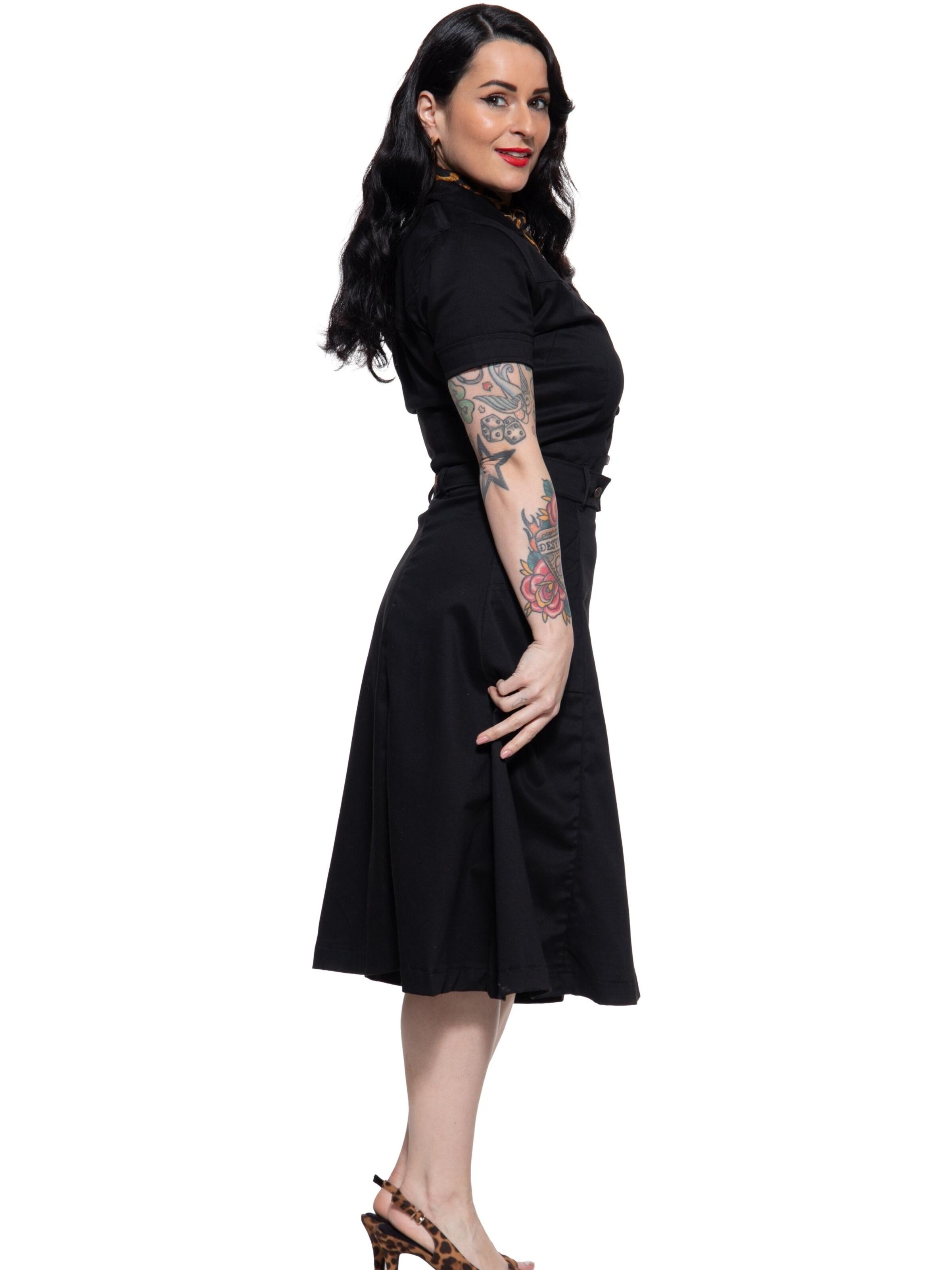 Queen Kerosin Kleid‌‌‌‌ in Schwarz