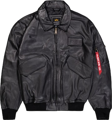 melns ALPHA INDUSTRIES Starpsezonu jaka 'CWU-45/P Heritage': no priekšpuses