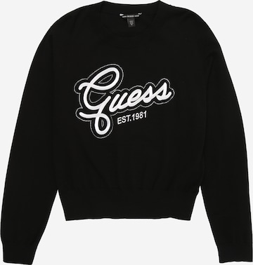 GUESS Суичър в черно: отпред