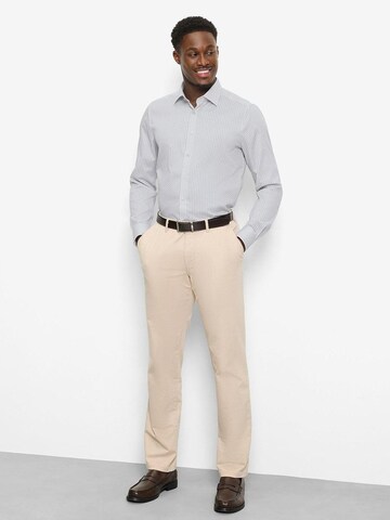 OLYMP Slim fit Button Up Shirt 'Level 5' in Beige