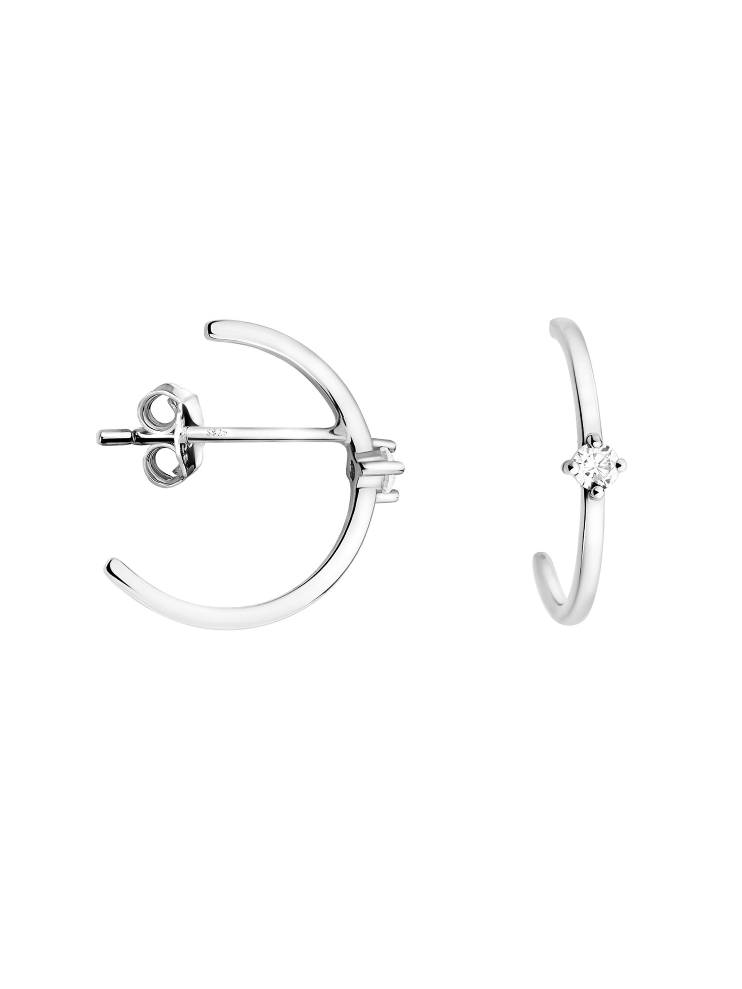 Sofia Milani Ohrringe 'Zirconia'‌ in Silber: Vorderseite