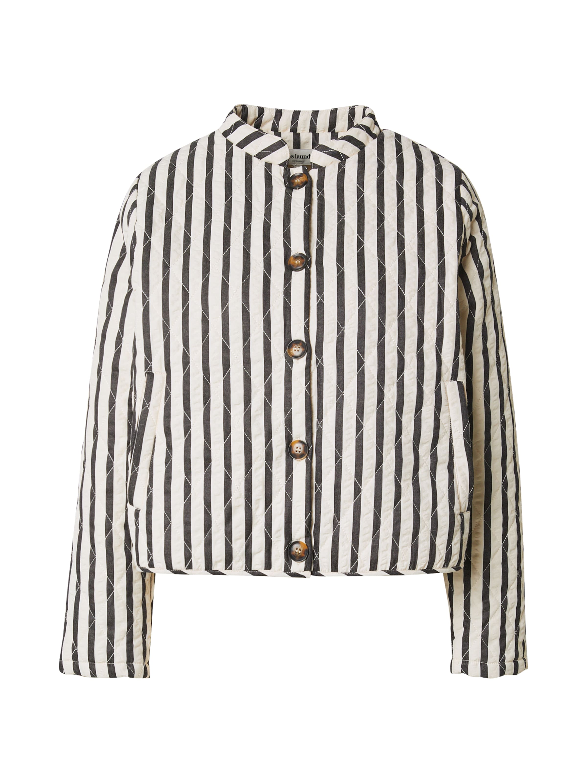 Lollys Laundry Φθινοπωρινό και ανοιξιάτικο μπουφάν σε μαύρο: μπροστά