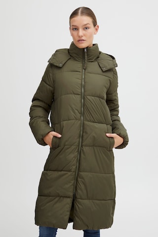 Oxmo Winter Coat in Green: front