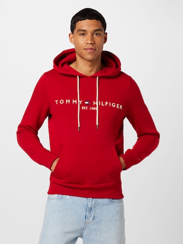 TOMMY HILFIGER Regular Fit Sweatshirt i rød: forside