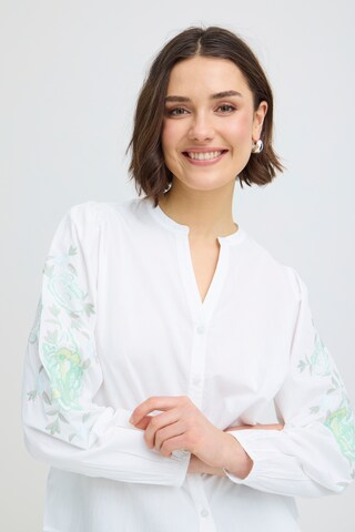 Chemisier 'FROLANA' Fransa en blanc