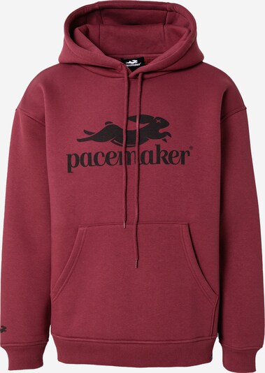 Pacemaker Sweatshirt 'Edin' em borgonha / vermelho vinho / preto, Vista do produto