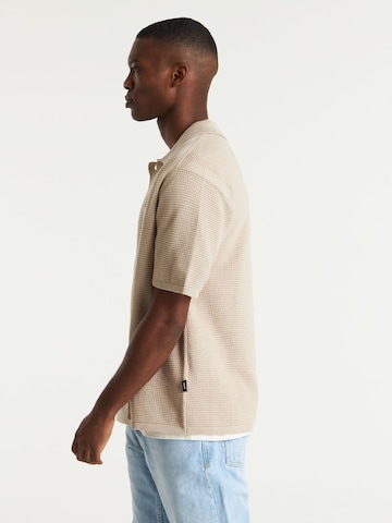 CHASIN' Comfort fit Button Up Shirt 'Raf' in Beige