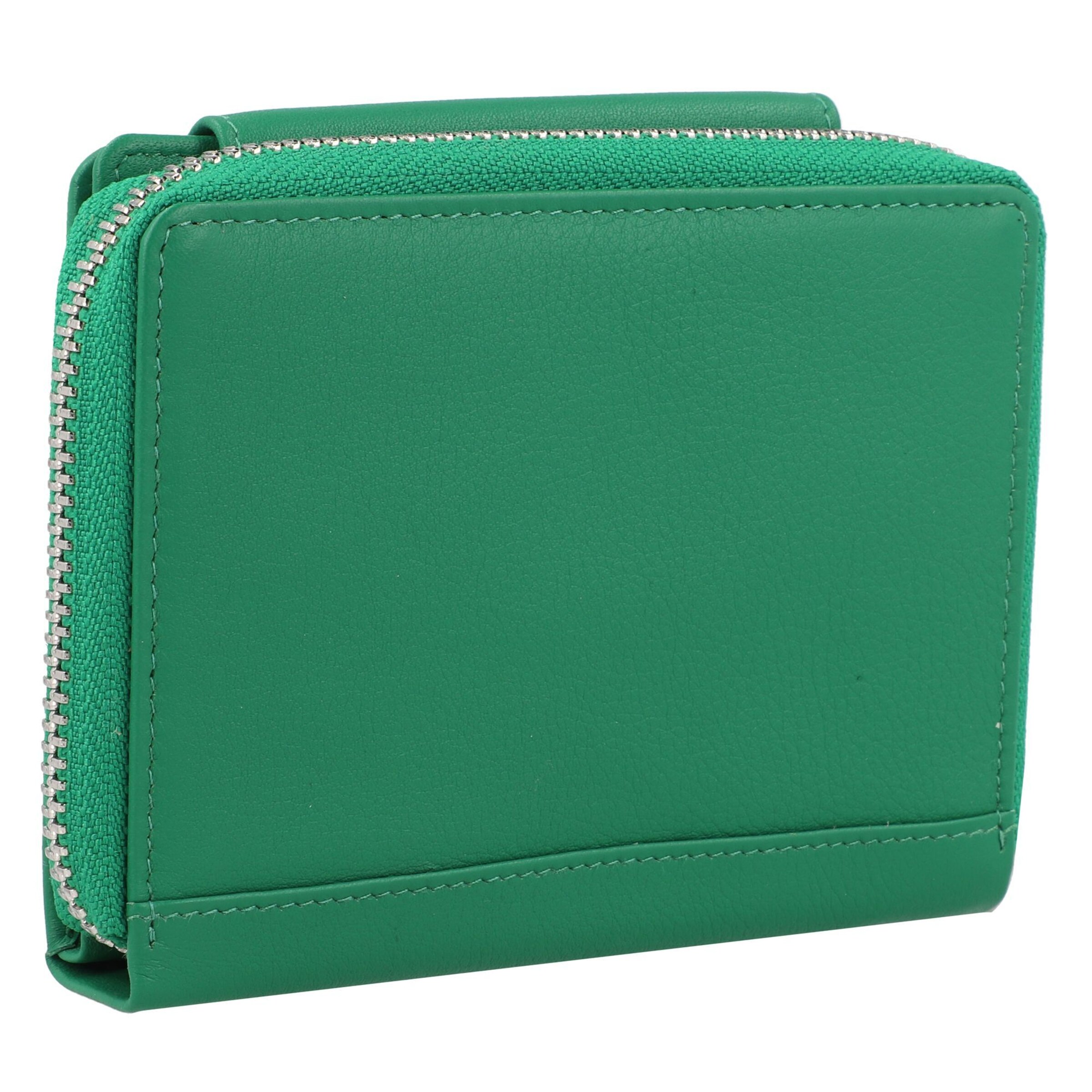 Braun Büffel Wallet 'Joy' in Green