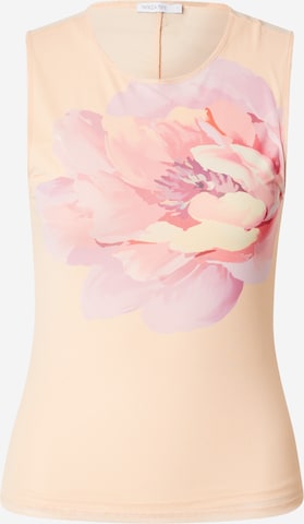 smėlio PATRIZIA PEPE Palaidinė be rankovių 'MAGLIA': priekis