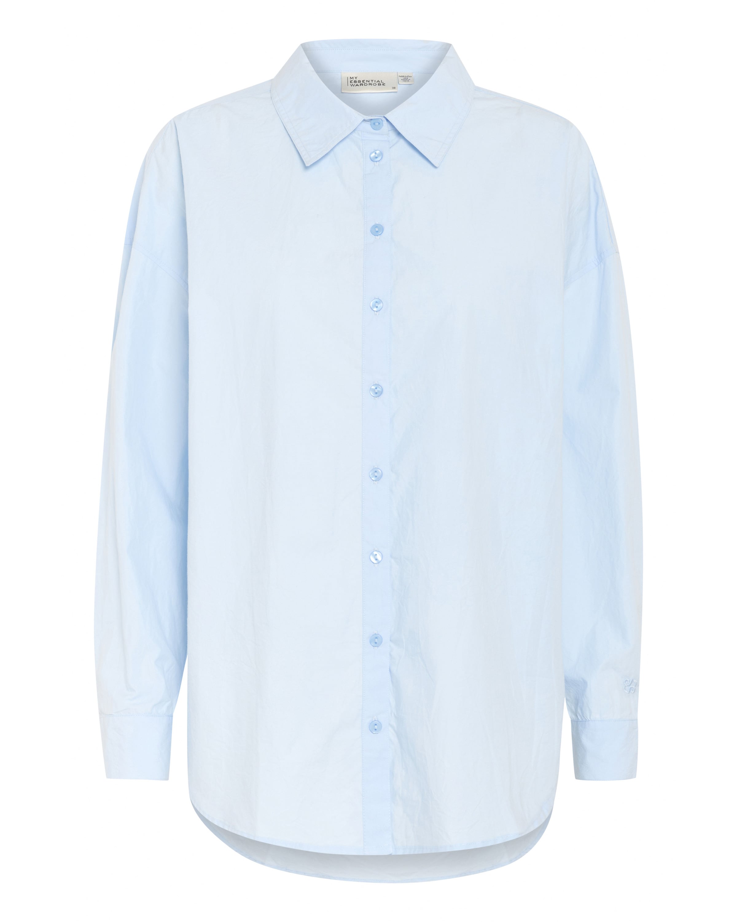 My Essential Wardrobe Bluse i blå: forside