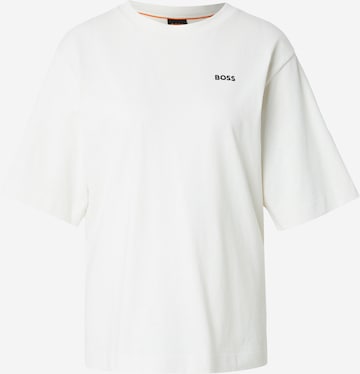 T-shirt BOSS en blanc : devant
