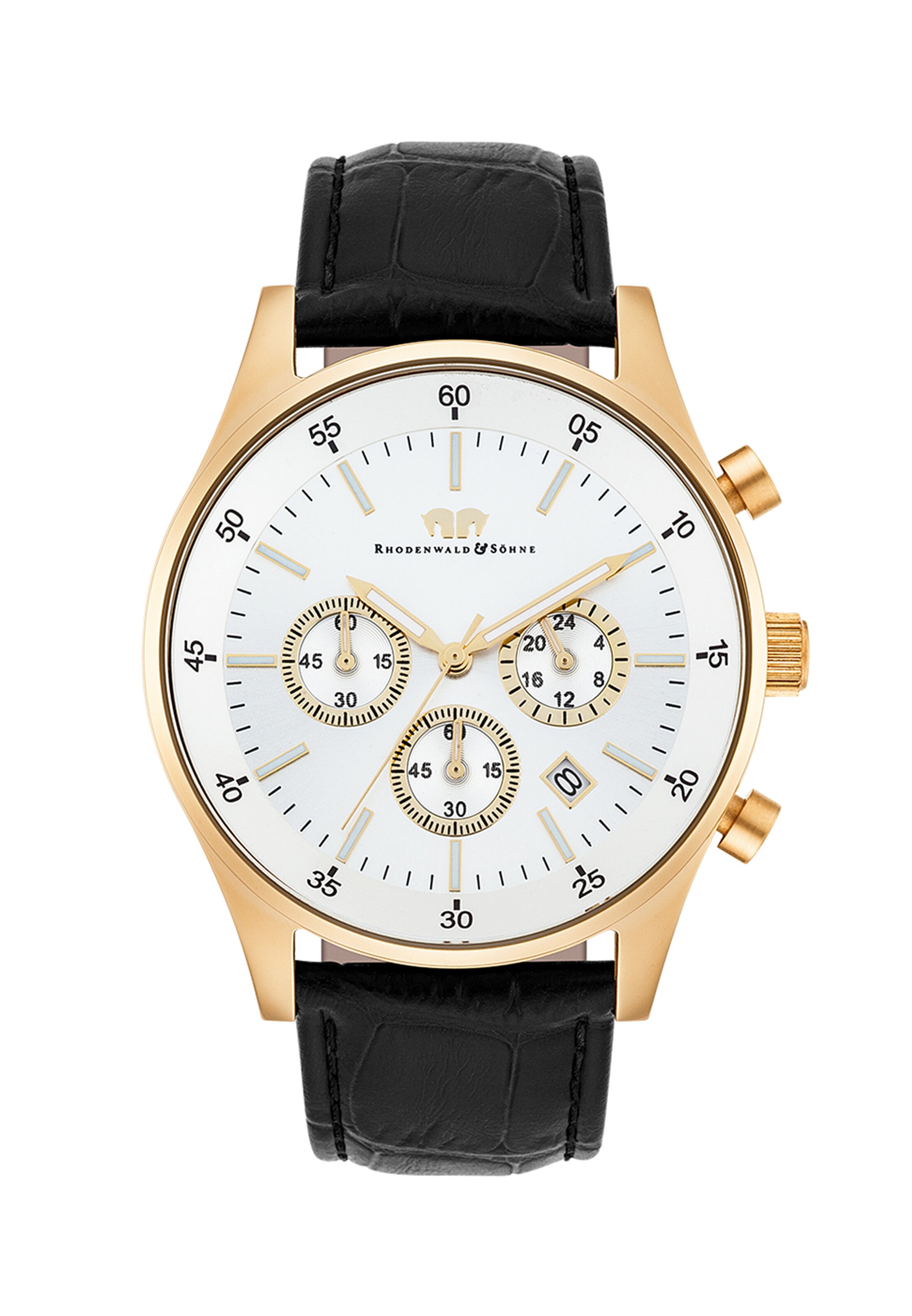 Rhodenwald & Söhne Uhr in Schwarz: Vorderseite