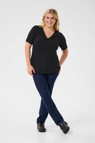 KAFFE CURVE T-shirt 'Winni' i svart